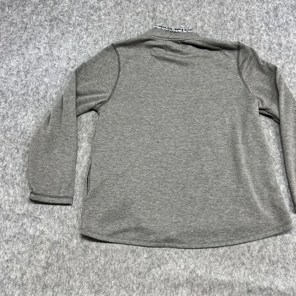 Cuddl Duds Jacket Girls 14-16 Gray Fleece Lined Full Zip‎ Sherpa Collar Casual
